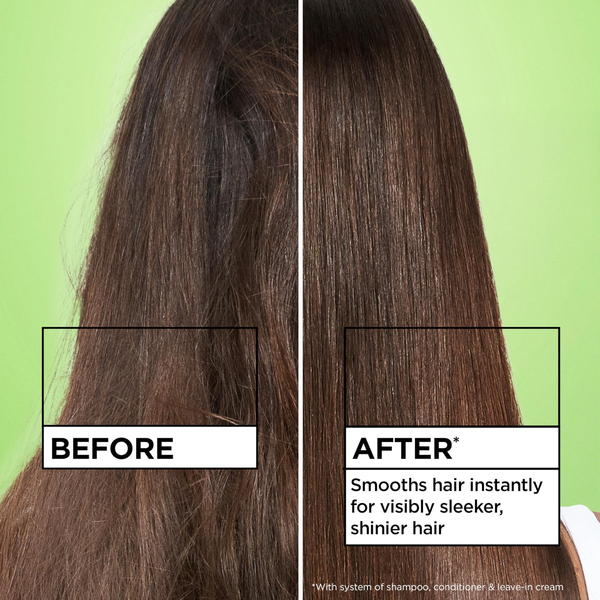 Garnier Fructis Sleek & Shine Leave-In Conditioner Cream side view