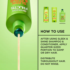Garnier Fructis Sleek & Shine Leave-In Conditioner Cream with argan oil and plant keratin