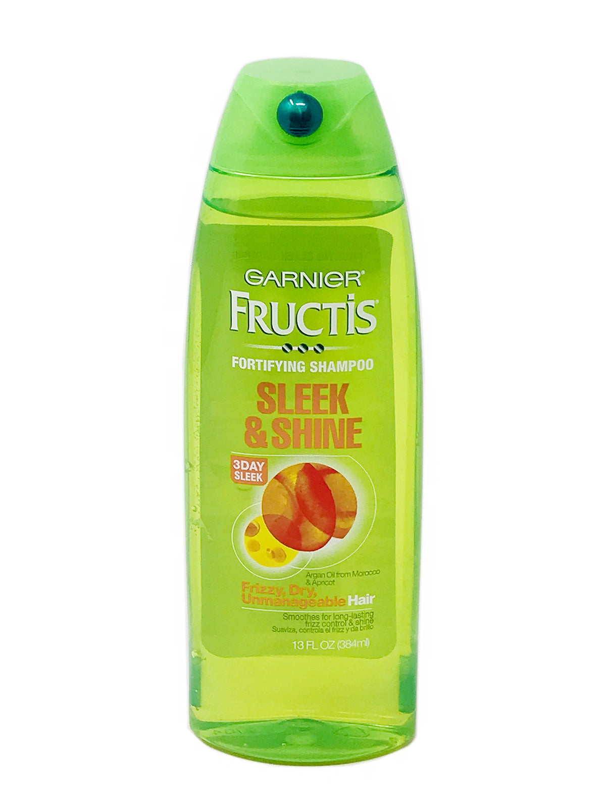 Garnier Fructis Sleek & Shine Shampoo 384ml back view