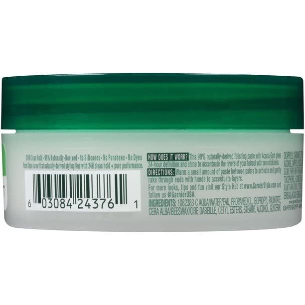 Garnier Fructis Style Pure Clean Finishing Paste 2 oz back view