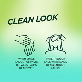 Garnier Fructis Style Pure Clean Finishing Paste 2 oz in use during styling