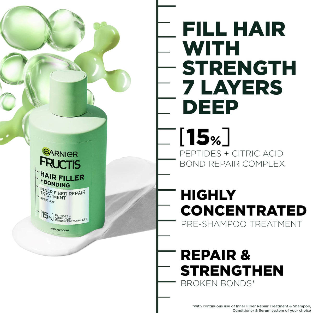 Garnier Hair Filler Bonding Inner Fiber Pre Shampoo side view