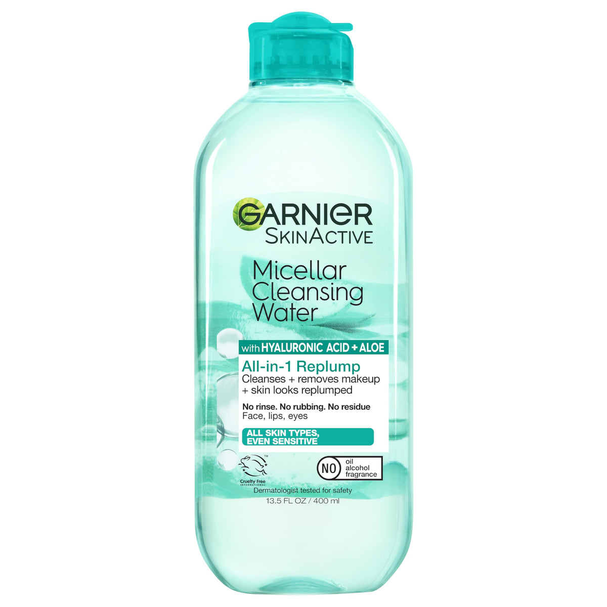 Garnier Micellar Water 400ml front view with blue label