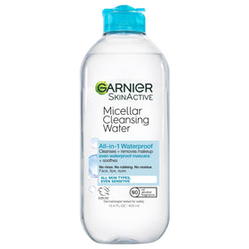 Garnier Micellar Water 400ml front view with clear bottle