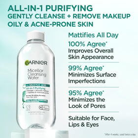 Garnier Micellar Water bottle side view