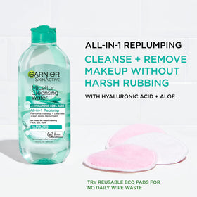 Garnier Micellar Water with Hyaluronic Acid 400ml side view