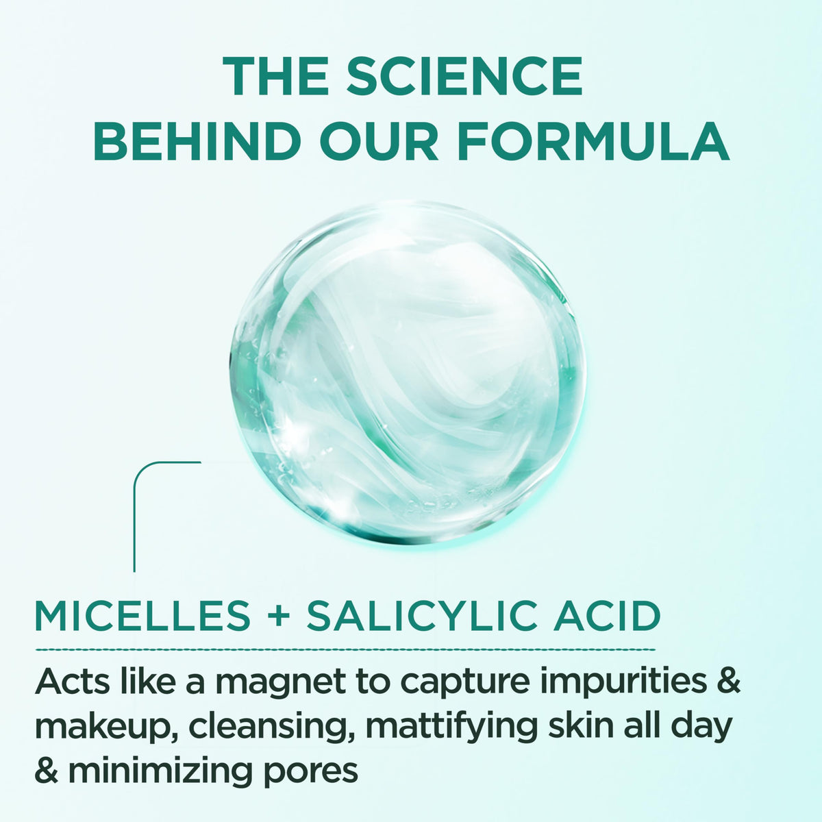 Garnier Micellar Water with Salicylic Acid 13.5 Fl Oz back view