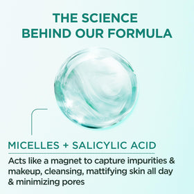 Garnier Micellar Water with Salicylic Acid 13.5 Fl Oz back view