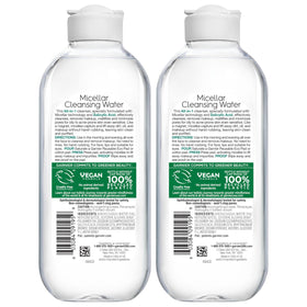 Garnier Micellar Water with Salicylic Acid in use on a model