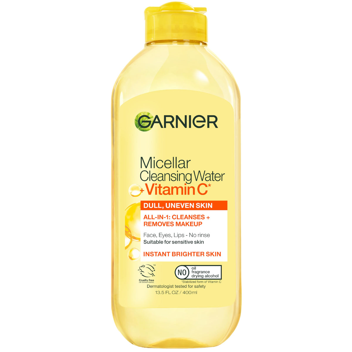 Garnier Micellar Water with Vitamin C 400ml front view