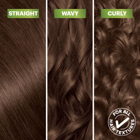 Garnier Nutrisse 600 Deep Light Natural Brown hair swatch