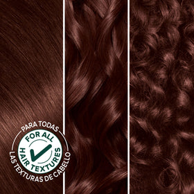 Garnier Nutrisse hair color application process with gloves