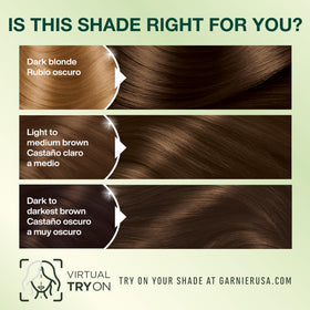Garnier Nutrisse hair color with oils ampoule close-up