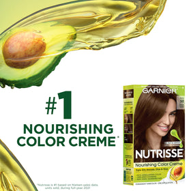 Garnier Nutrisse Hair Colour 72 Dark Beige Blonde on model's hair
