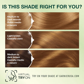 Garnier Nutrisse hair colour application process
