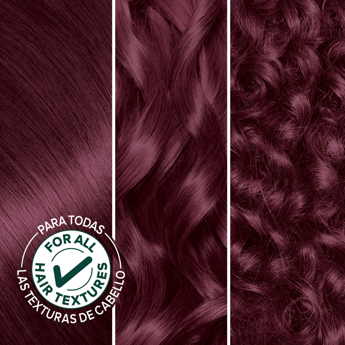 Garnier Nutrisse hair colour application process with gloves