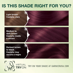 Garnier Nutrisse hair colour results comparison before and after