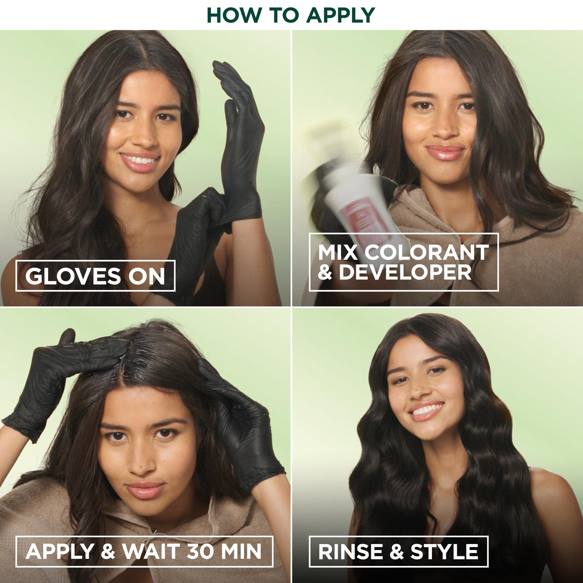 Garnier Nutrisse hair colour results on shiny hair