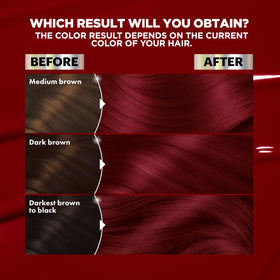 Garnier Nutrisse hair dye application process step-by-step