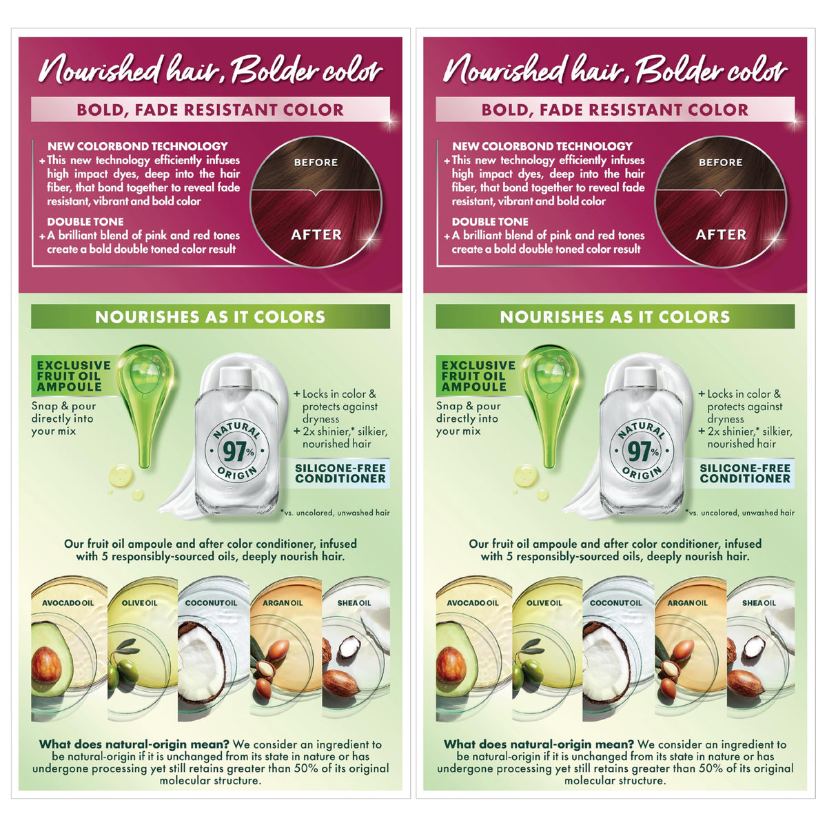 Garnier Nutrisse hair dye mixed with developer and oil