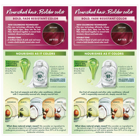 Garnier Nutrisse hair dye mixed with developer and oil