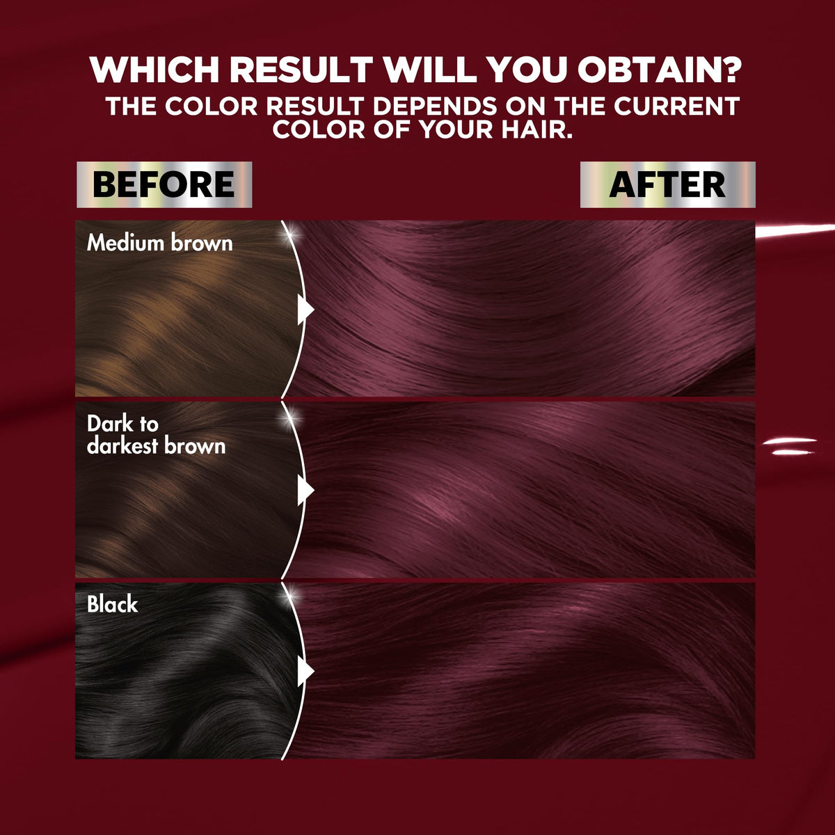 Garnier Nutrisse Ultra Color Hair Dye BR2 Dark Intense Burgundy application process