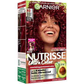 Garnier Nutrisse Ultra Color Hair Dye R2 Medium Intense Auburn front view