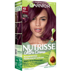 Garnier Nutrisse Ultra Crème Hair Color 42 Deep Burgundy front view