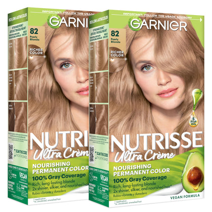 Garnier Nutrisse Ultra Crème Hair Colour 82 Pearly Blonde front view