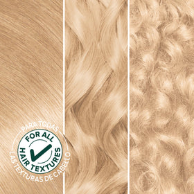 Garnier Nutrisse Ultra Crème Hair Colour components including colourant, developer, and oil ampoule