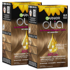 Garnier Olia Hair Colour 8.0 Medium Blonde packaging front view