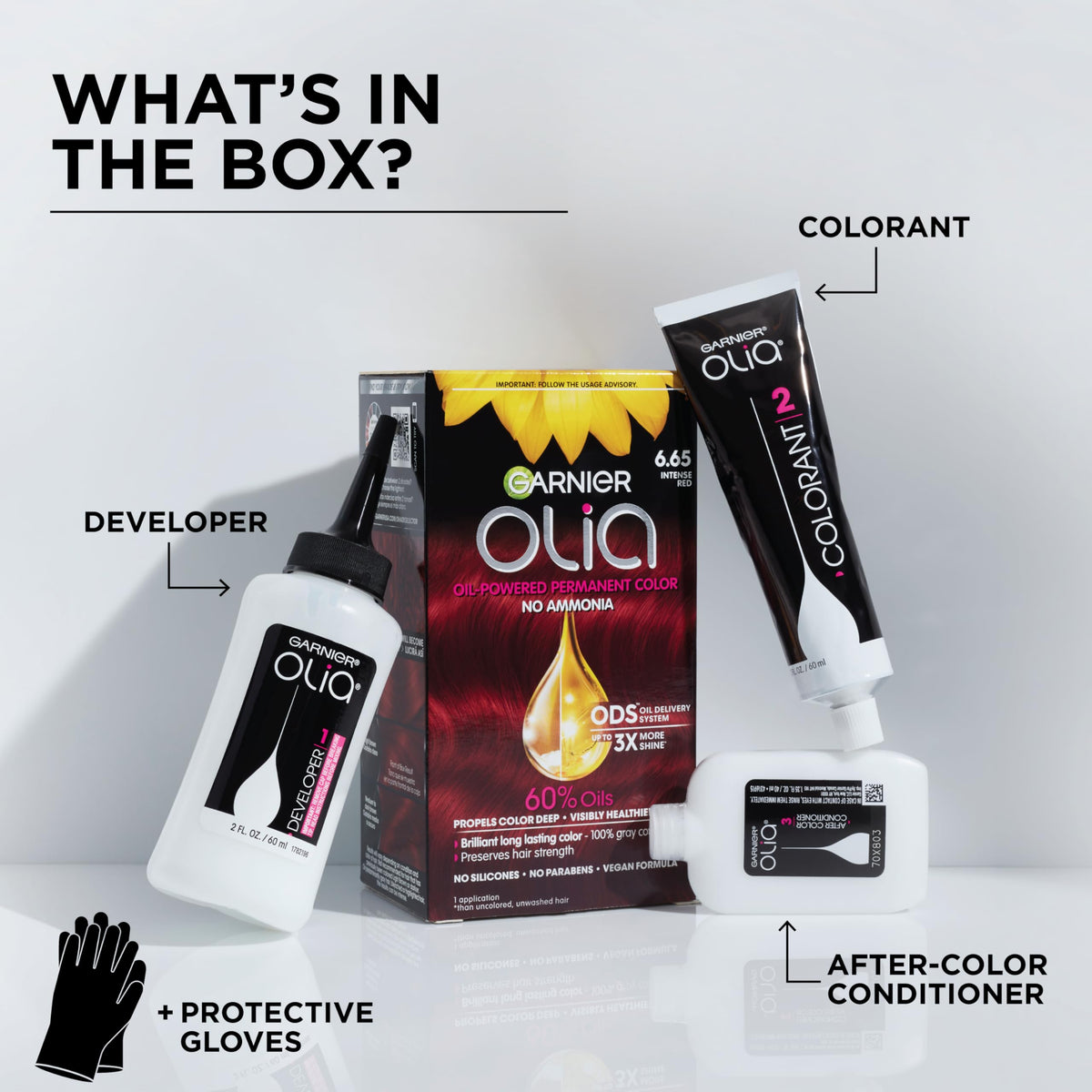 Garnier Olia Hair Colour after-color conditioner tube
