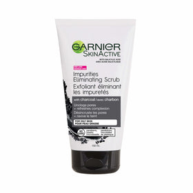 Garnier SkinActive Charcoal Blackhead Eliminating Scrub 150mL front view