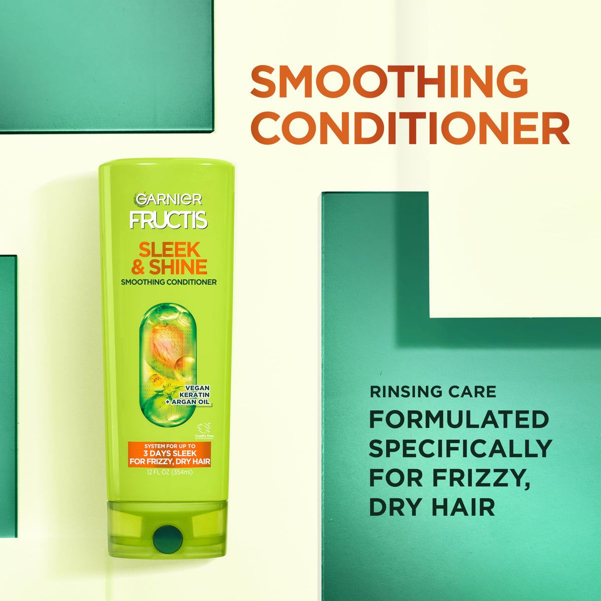 Garnier Sleek & Shine Shampoo and Conditioner set packaging