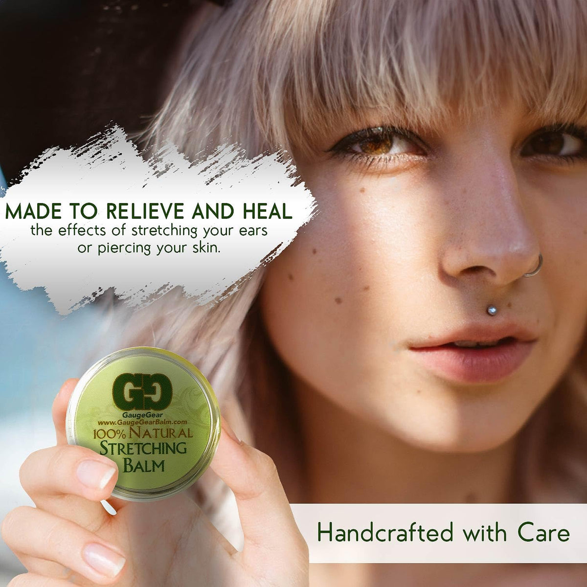 Gauge Gear Ear Stretching Balm with piercing supplies