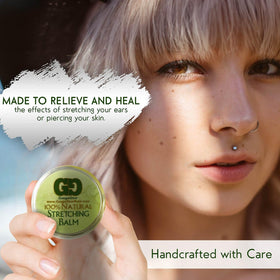 Gauge Gear Ear Stretching Balm with piercing supplies