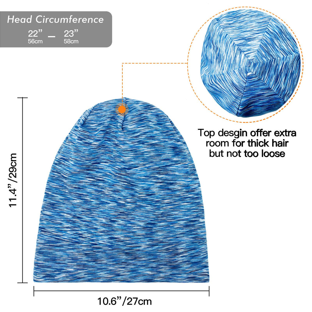 GB Selected Silk Satin Lined Bonnet Sleep Cap on a table with accessories