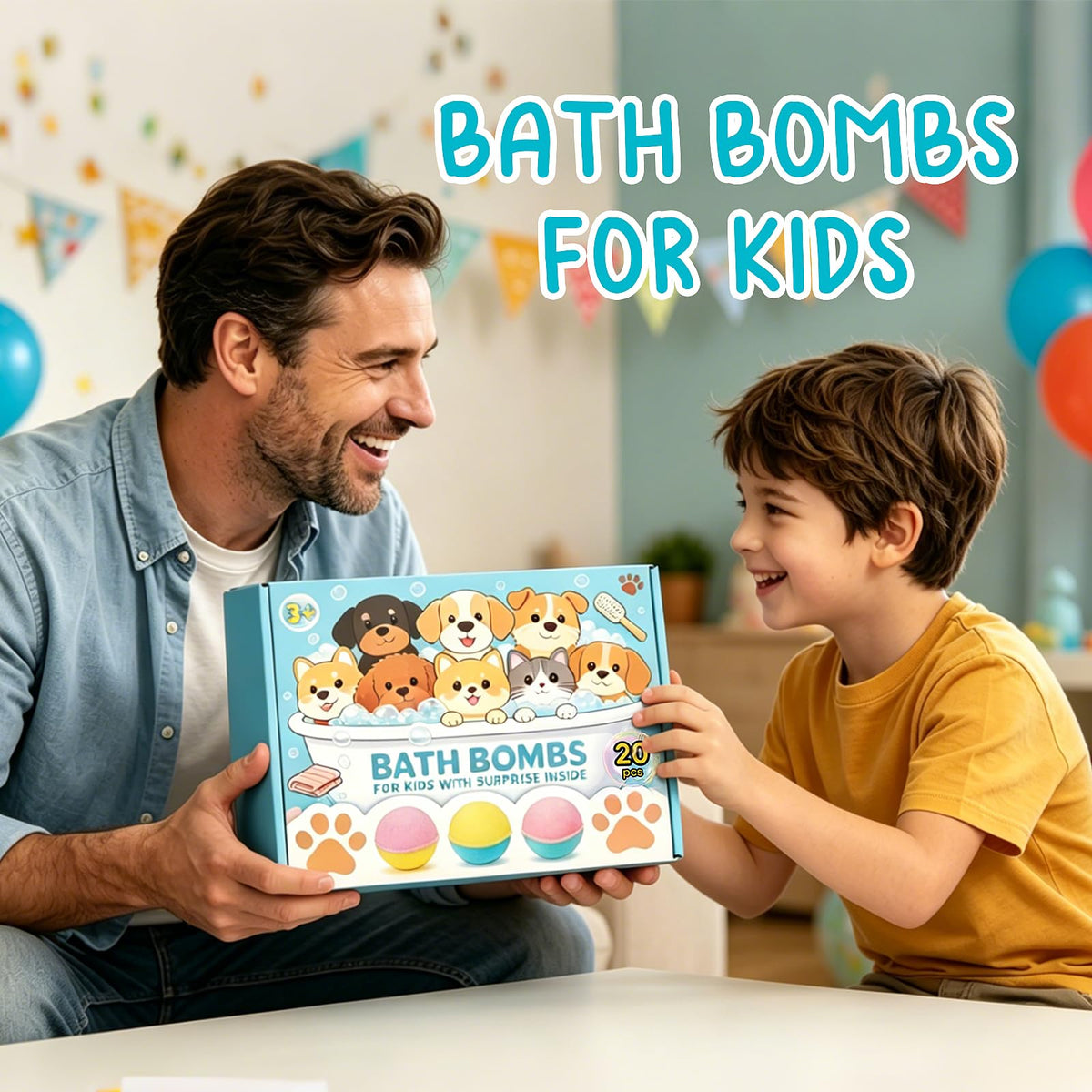 GDXINYES Bath Bombs showing various animal figures