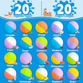 GDXINYES Bath Bombs with colourful bubbles in a bath