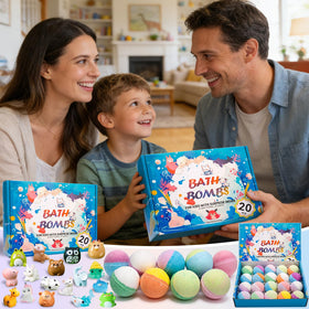 GDXINYES Bath Bombs with vibrant colours and scents