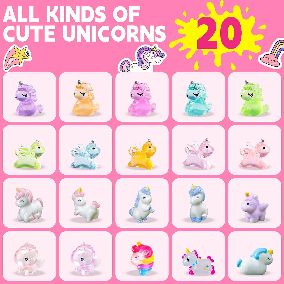 GDXINYES Unicorn Bath Bombs with unicorn toy inside