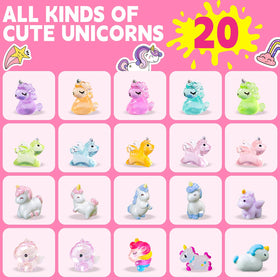 GDXINYES Unicorn Bath Bombs with unicorn toy inside