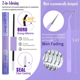 Geeneiya alloy lash tweezers for easy application