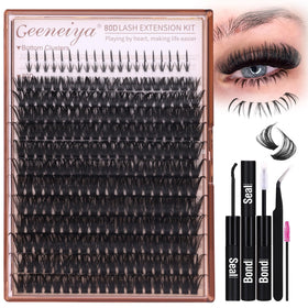 Geeneiya Cluster Eyelash Extensions Kit packaging front view