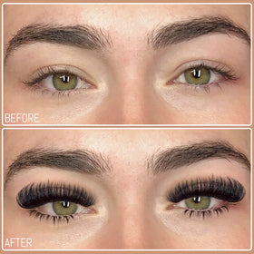 Geeneiya cluster lashes displayed in various lengths