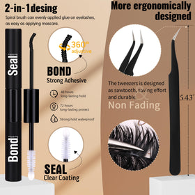 Geeneiya lash clusters kit packaging front view