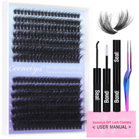 Geeneiya Lash Extension Kit with 280 individual lashes and tools