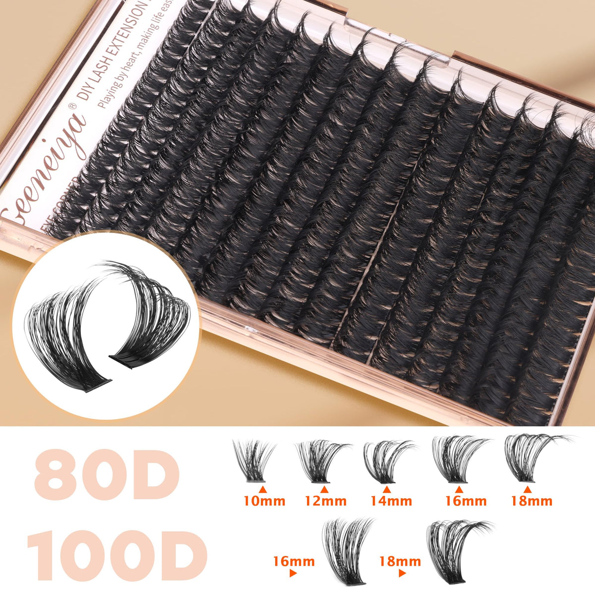 Geeneiya lash tweezers for easy application