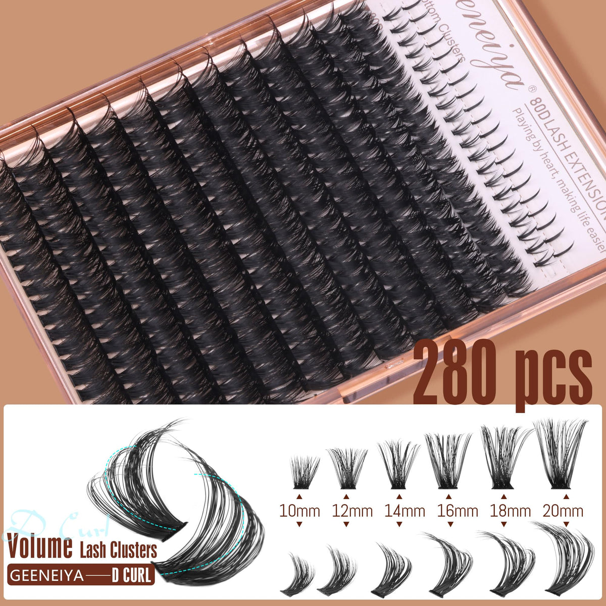 Geeneiya premium lash tweezers included in the kit
