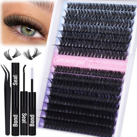 Geeneiya Wispy Lash Clusters Kit front view with 300 lashes